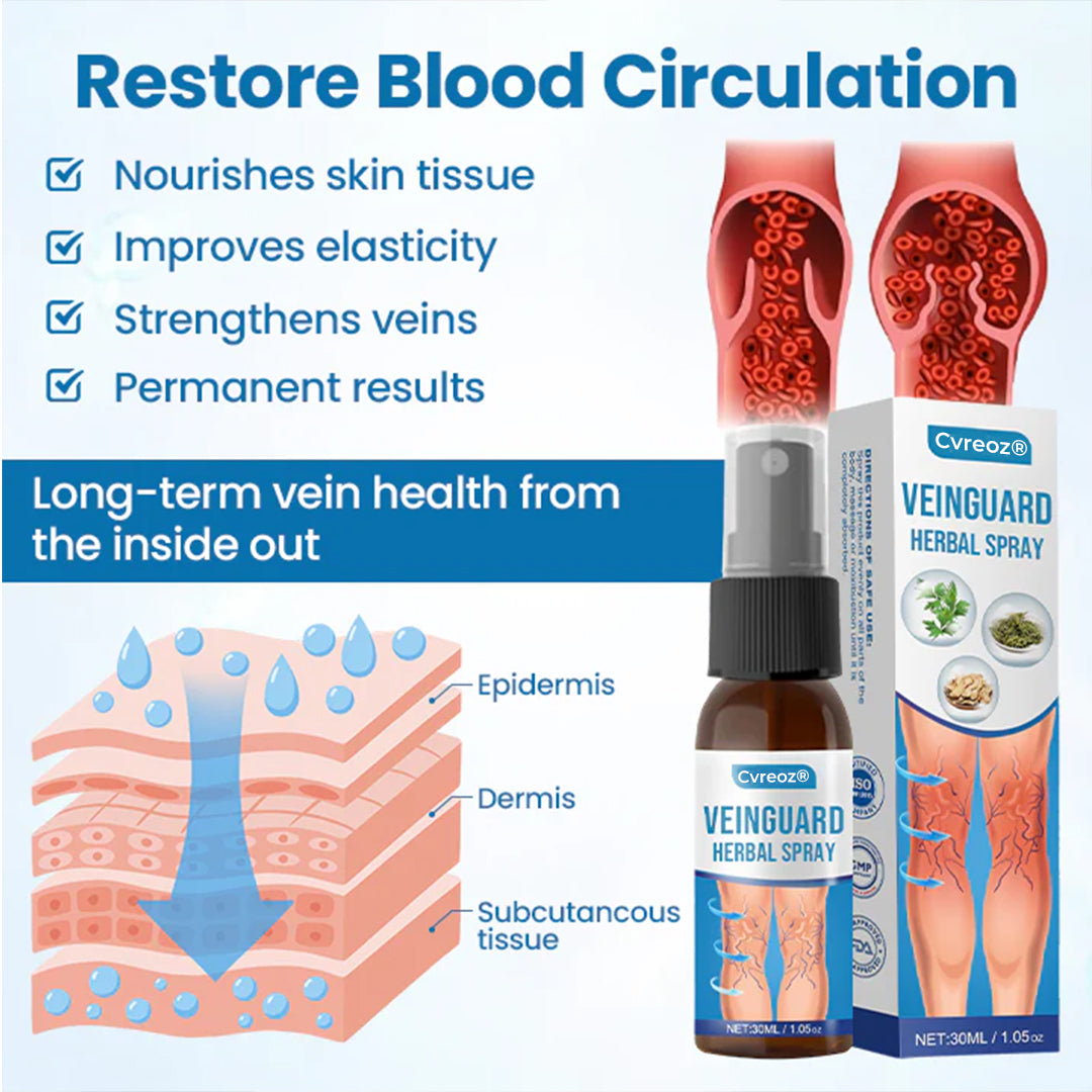 ⏰Last Day Promotion: 60% OFF🔥 Cvreoz® VeinGuard Herbal Spray