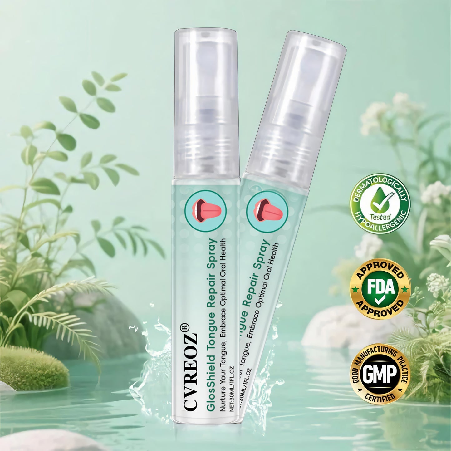 CVREOZ® GlosShield Tongue Repair Spray