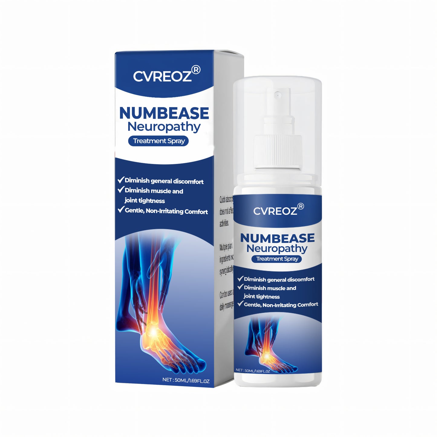 🦵🏻 CVREOZ® NumbEase Neuropathy Treatment Spray 💙 HOT SALE 60% OFF 🔥