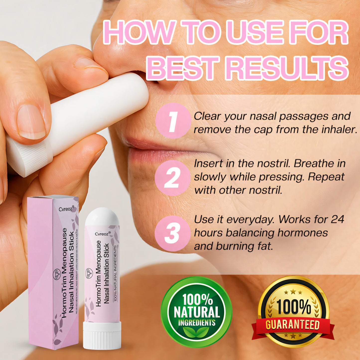 Cvreoz® HormoTrim Menopause Nasal Inhalation Stick