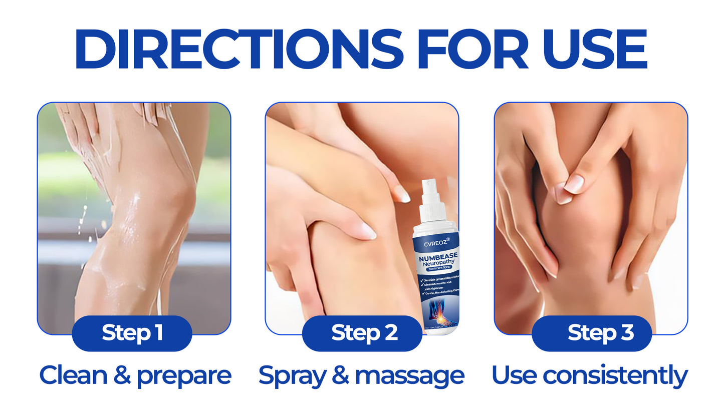 🦵🏻 CVREOZ® NumbEase Neuropathy Treatment Spray 💙 HOT SALE 60% OFF 🔥