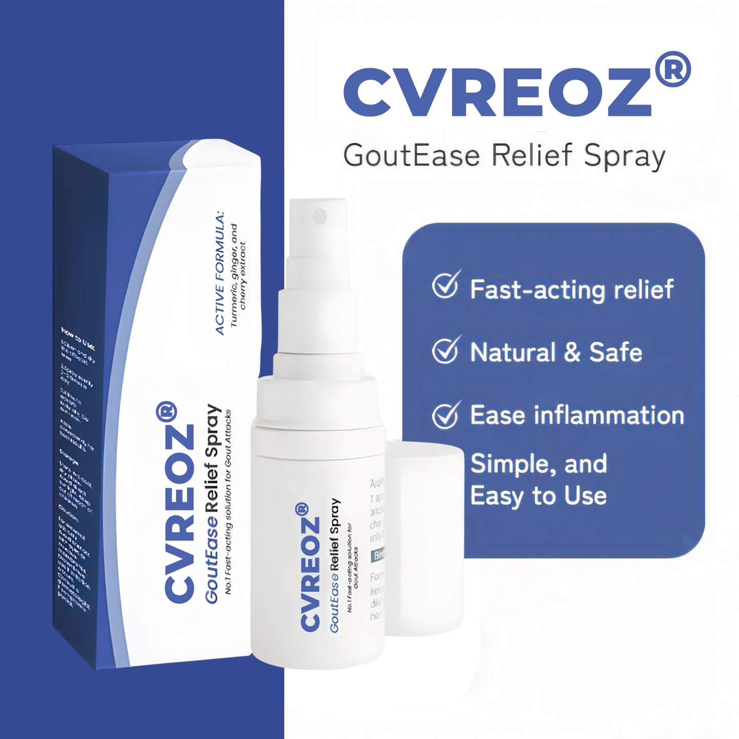 Cvreoz® GoutEase Relief Spray