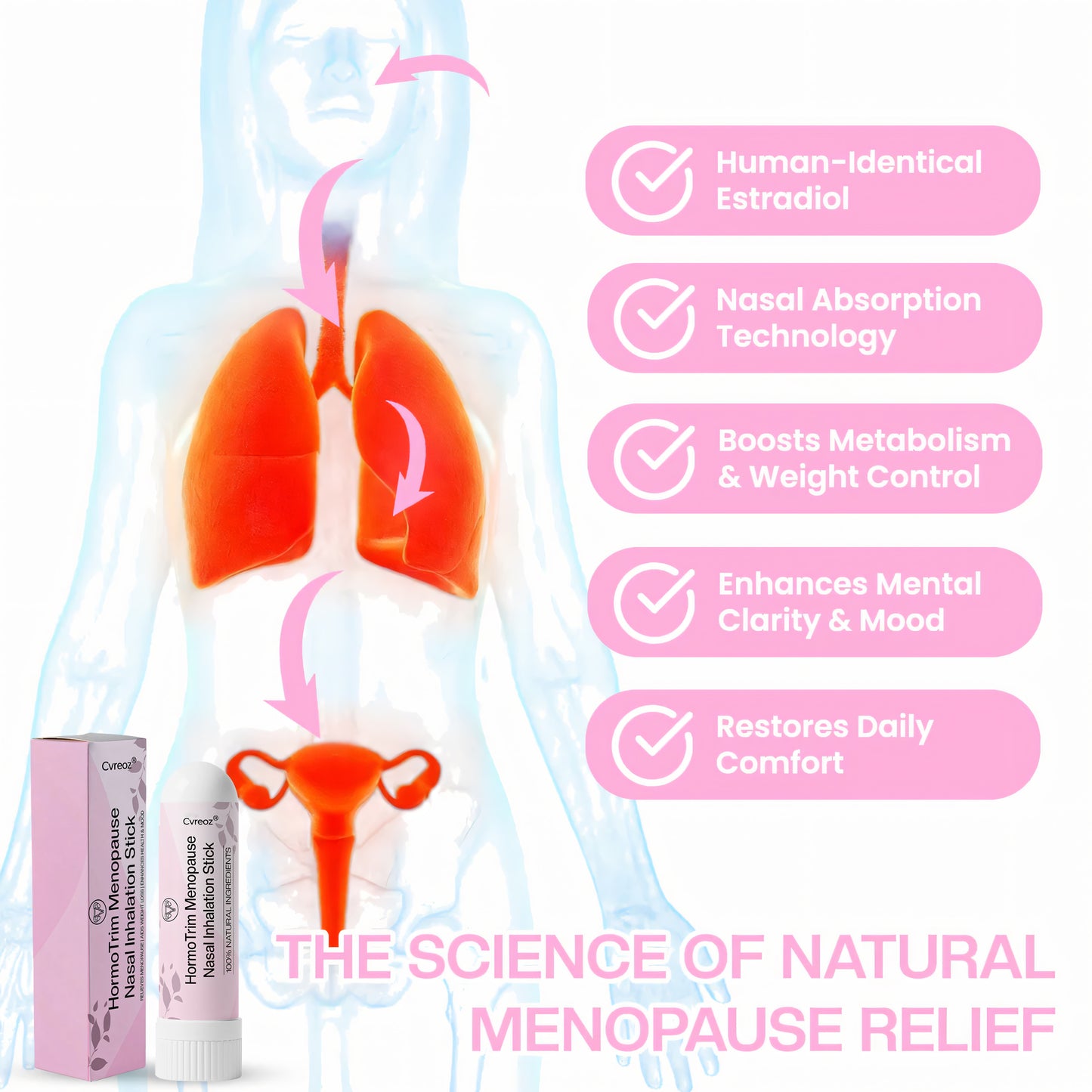 Cvreoz® HormoTrim Menopause Nasal Inhalation Stick