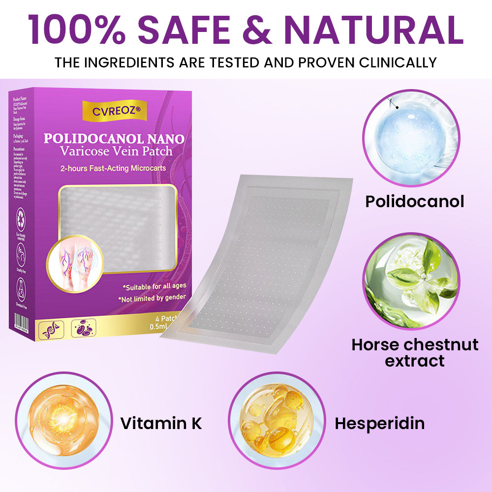 CVREOZ® Polidocanol Nano Varicose Vein Patch 💜⭐ HOT SALE 60% 🤩