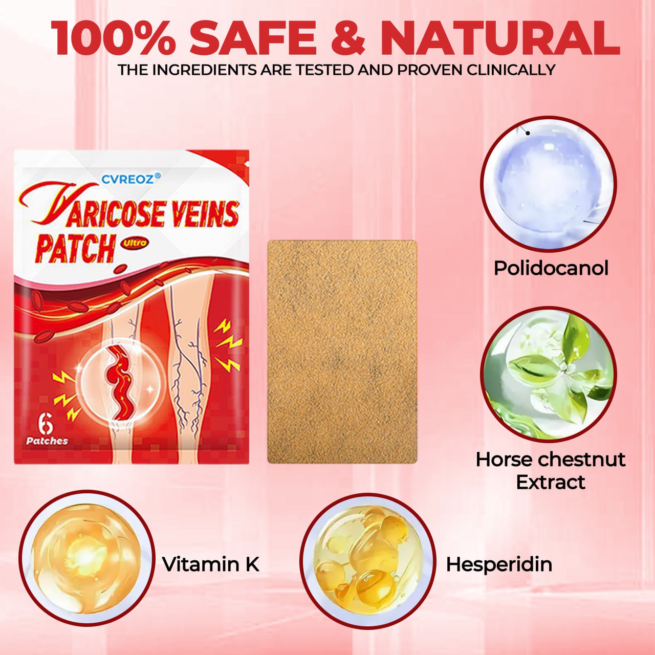 CVREOZ® Varicose Veins Patch Ultra