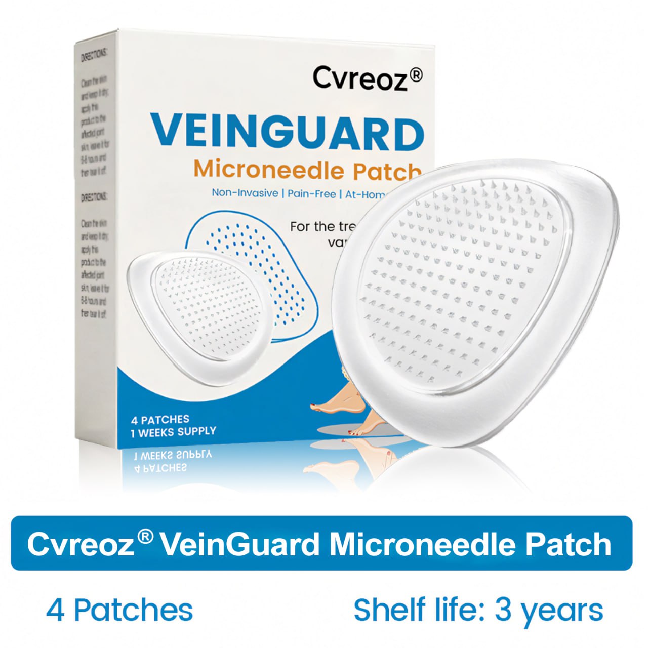 Cvreoz® VeinGuard Microneedle Patch