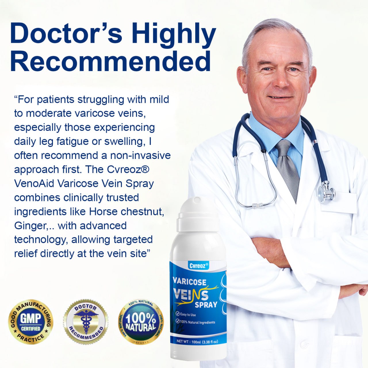 ⏰Last Day Promotion: 60% OFF🔥Cvreoz® VenoAid Varicose Vein Spray