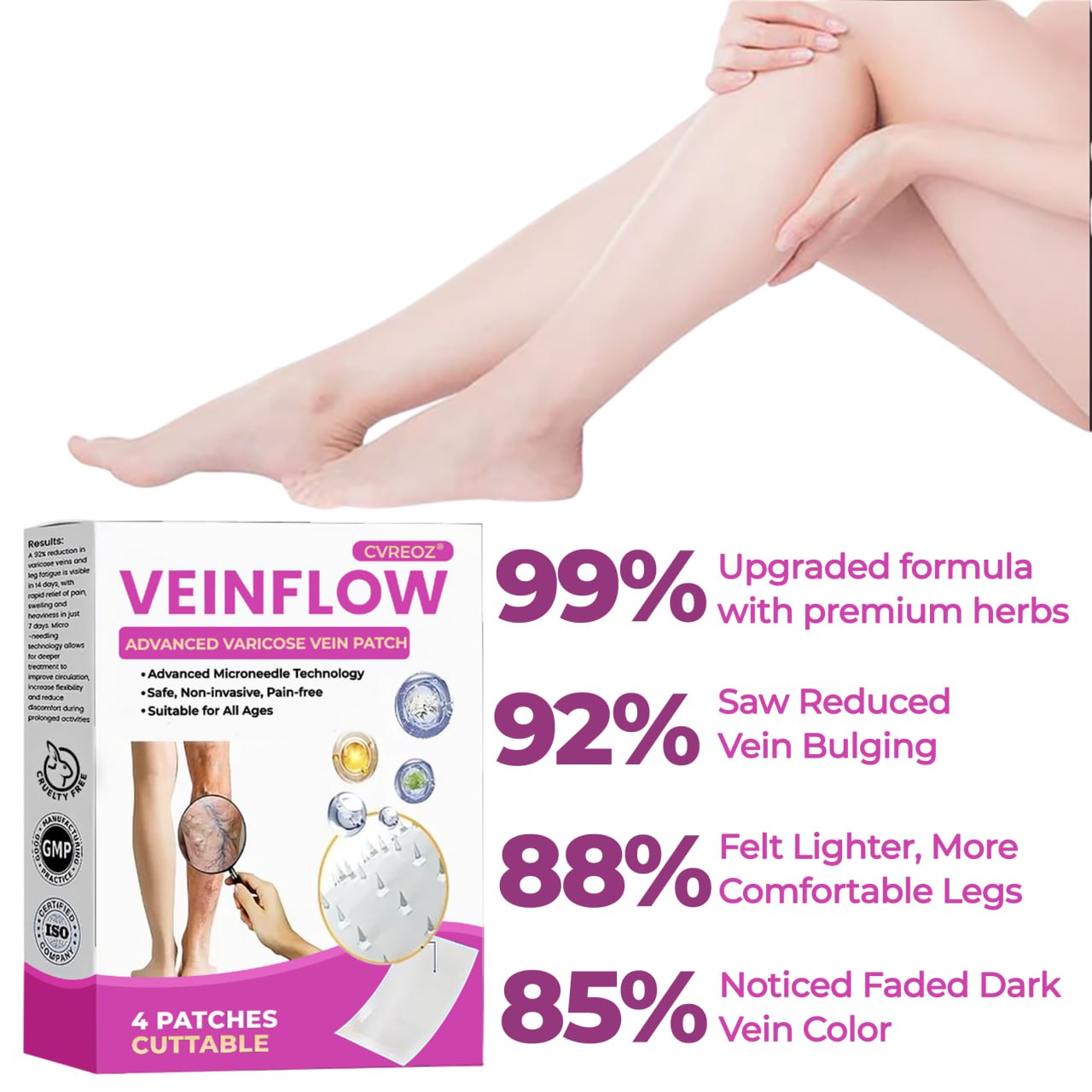 đ©· CVREOZÂź VeinFlow Advanced Varicose Vein Patch đŠ”đ»UP TO 60% OFF đ„