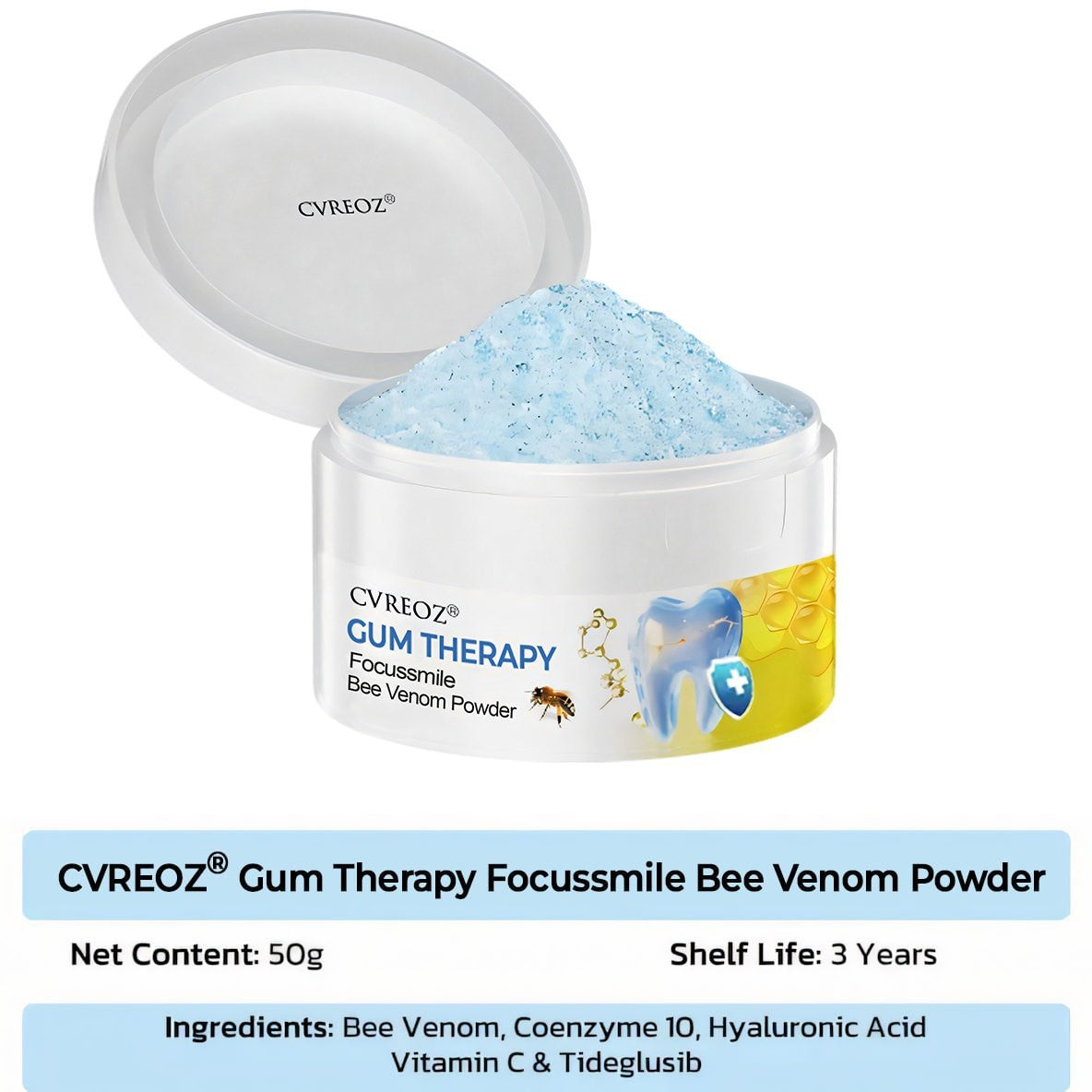CVREOZ® Gum Therapy Focussmile Bee Venom Powder 🔬 Clinically Trusted by Dentists 🦷