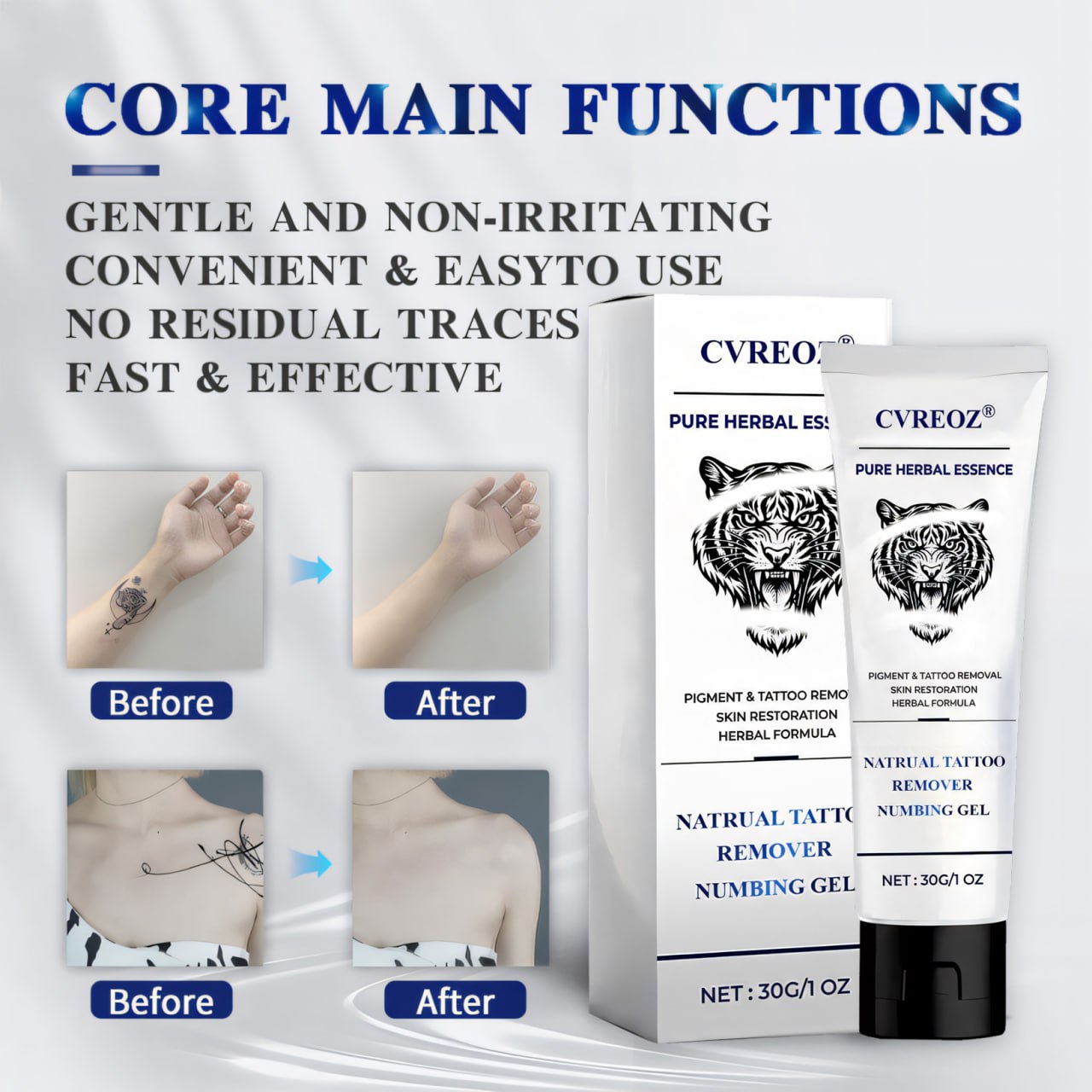 đLimited Offer 60% OFF - CrveozÂź Natural Tattoo Removal Numbing Gel