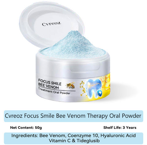 Cvreoz Focus Smile Bee Venom Therapy Oral Powder (👩🏻‍⚕️ADA Recommended Product)