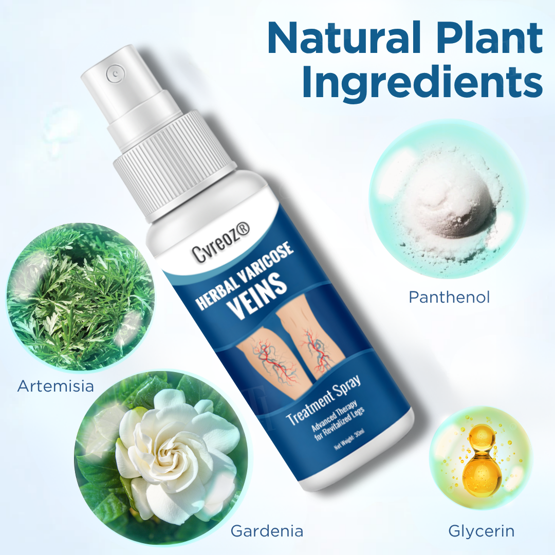 Cvreoz® Herbal Varicose Veins Treatment Spray (𝟟𝟘% 𝕆𝔽𝔽 𝗘𝗡𝗗𝗦 𝗜𝗡 𝟭𝟬 𝗠𝗜𝗡𝗨𝗧𝗘𝗦)
