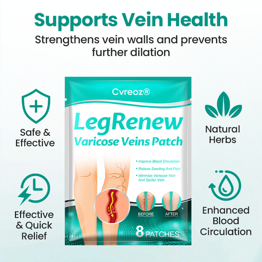 🎉SPECIAL OFFER: 60% OFF This Today Only!🔥 Cvreoz® LegRenew Varicose Veins Patch