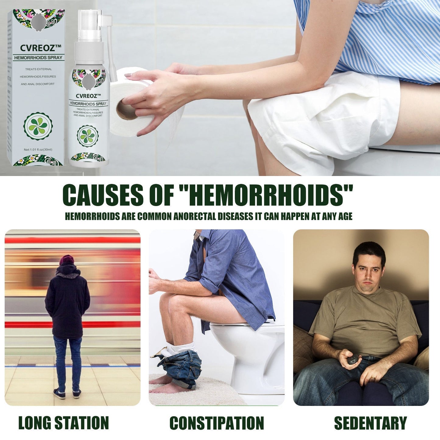 Cvreoz™ Herbal Hemorrhoid Spray 🔥 Limited-time offer 60% 🔥