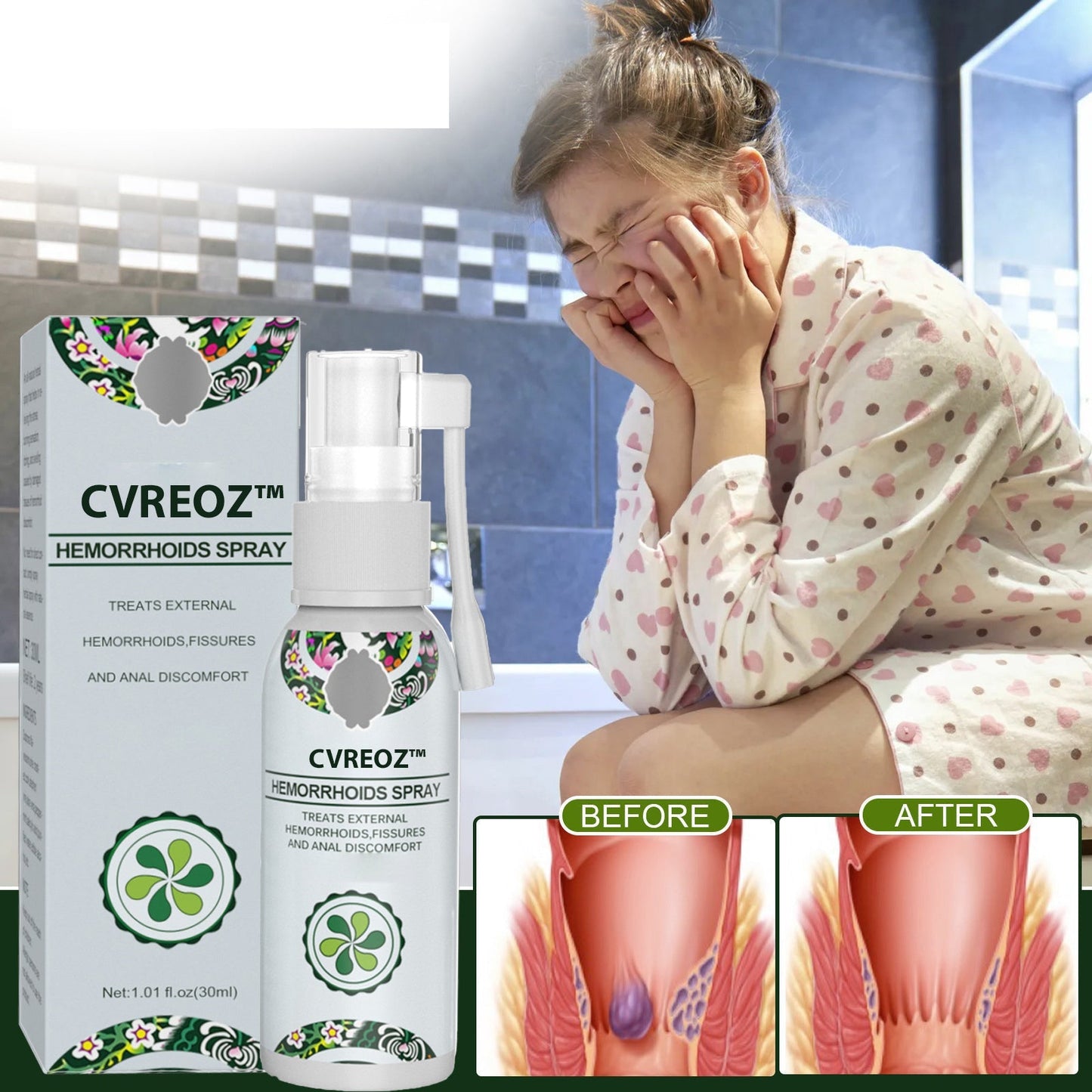 Cvreoz™ Herbal Hemorrhoid Spray 🔥 Limited-time offer 60% 🔥