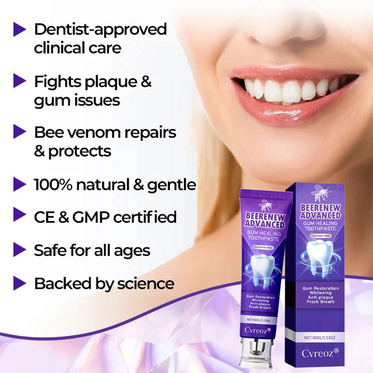 Cvreoz® BeeRenew Advanced Gum Healing Toothpaste