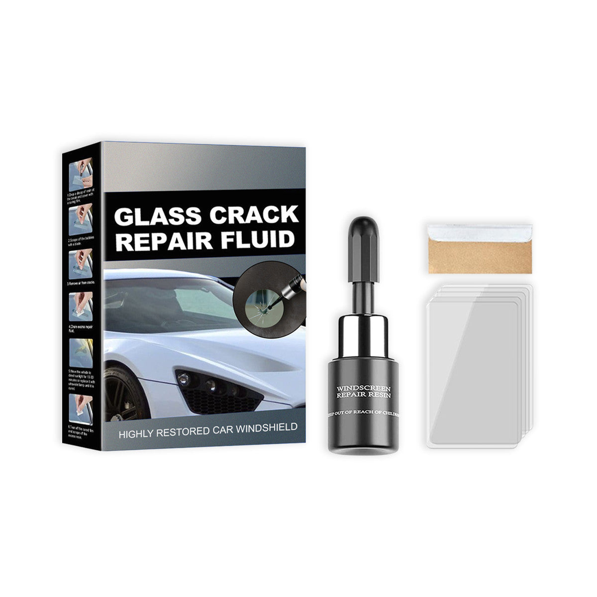 Car Windshield Crack Repair Kit