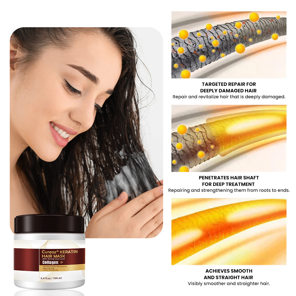 ⏰Just today – Flash Sale 60% OFF🔥Cvreoz® Collagen Hair Treatment