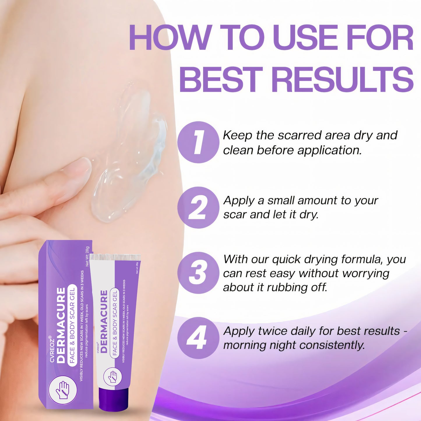 💜 CVREOZ® DermaCure Face & Body Scar Gel 🌷 HOT SALE 60% 🔥
