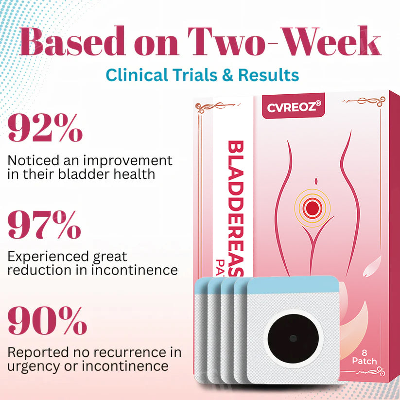 Cvreoz® BladderEase Patch✨𝐅𝐢𝐱 𝐔𝐫𝐢𝐧𝐚𝐫𝐲 𝐋𝐞𝐚𝐤𝐚𝐠𝐞 𝐢𝐧 𝐉𝐮𝐬𝐭 𝟏𝟒 𝐃𝐚𝐲𝐬!✨