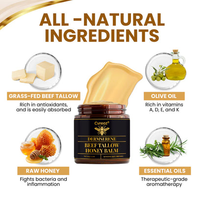 Cvreoz® DermSerene Beef Tallow Honey Balm