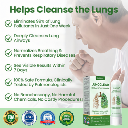 🌿CVREOZ® LungClear Herbal Detox Inhaler 🍃 LAST DAY PROMOTION 60% OFF ⏰