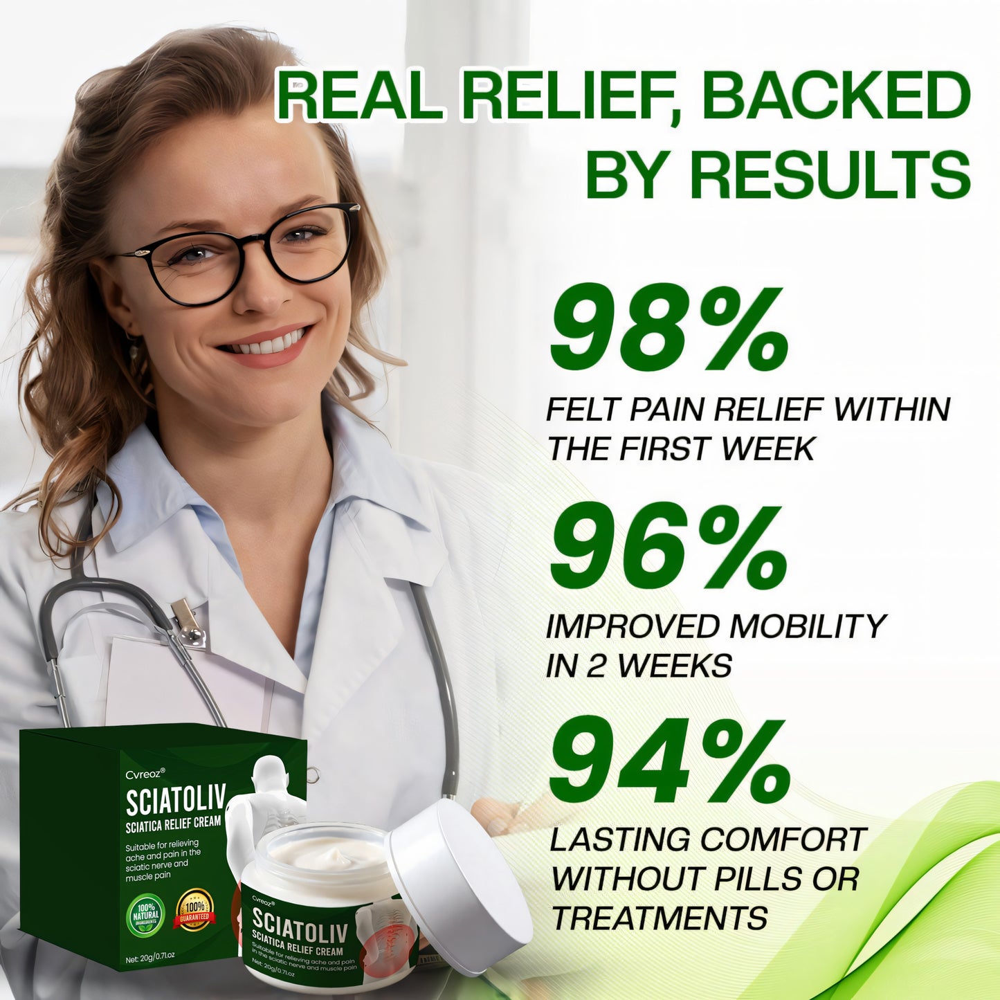 ✨ Special Launch Offer – 60% OFF Today ✨ Cvreoz® Sciatoliv Sciatica Relief Cream