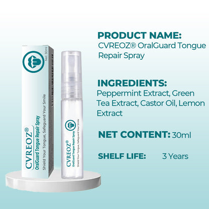 👅 CVREOZ® OralGuard Tongue Repair Spray 🍃 LIMITED OFFER 60% 🔥