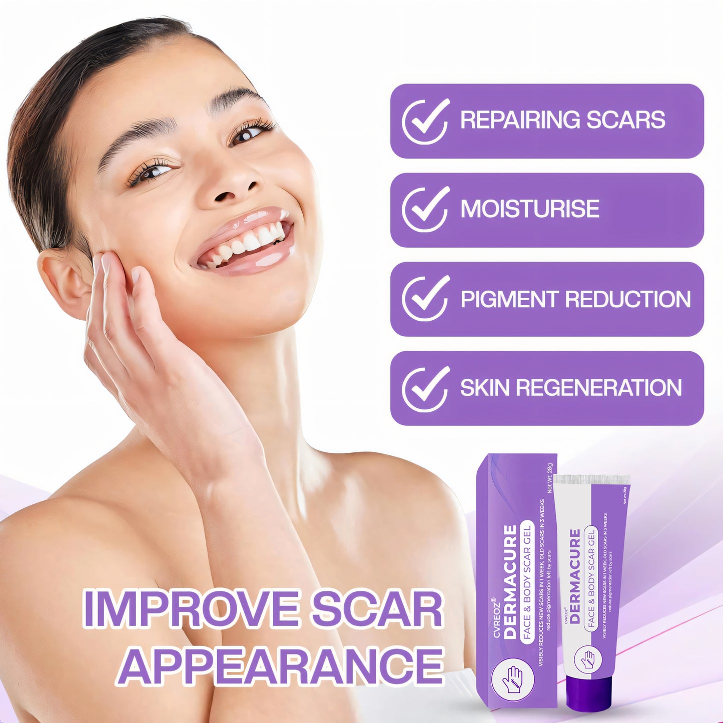 💜 CVREOZ® DermaCure Face & Body Scar Gel 🌷 HOT SALE 60% 🔥