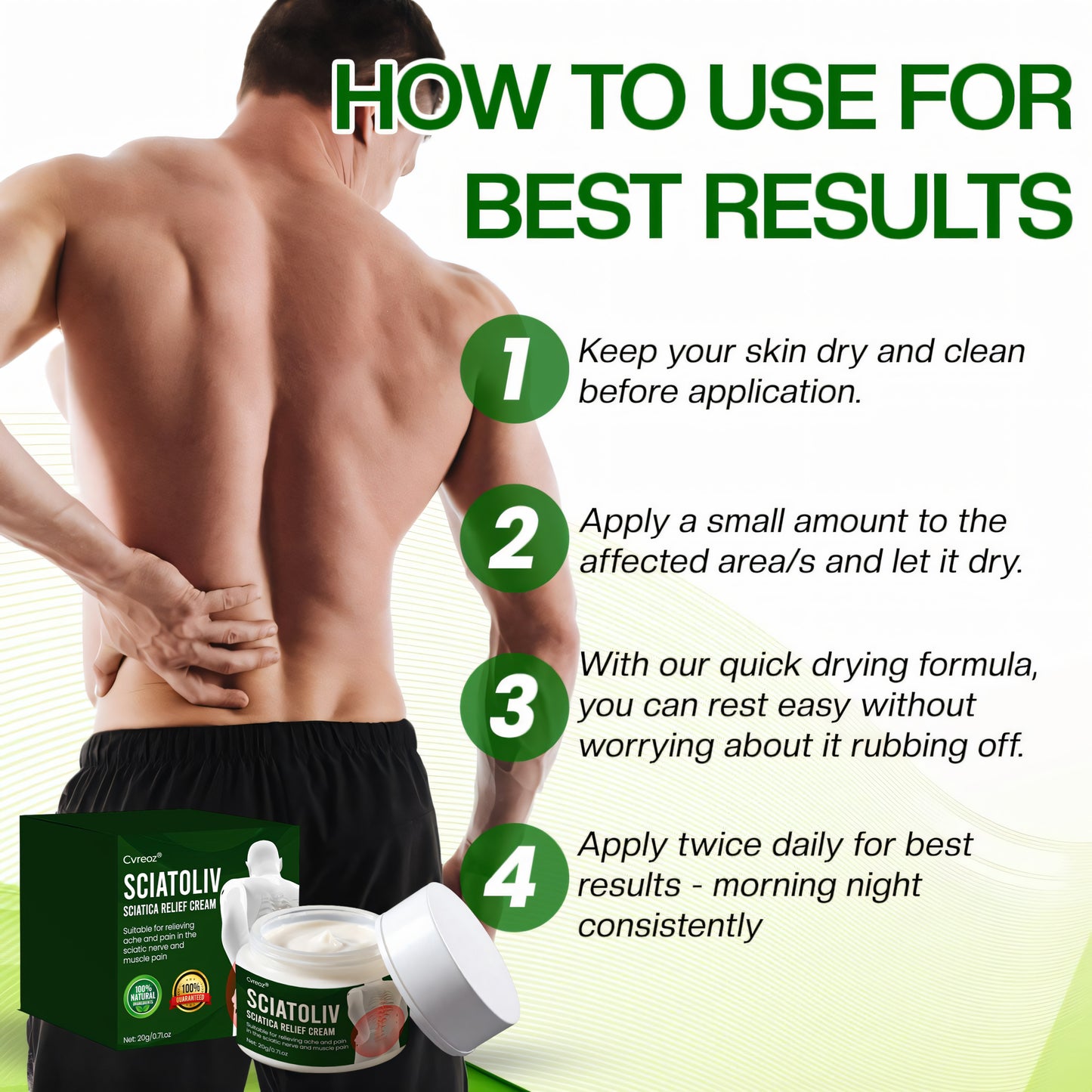 ✨ Special Launch Offer – 60% OFF Today ✨ Cvreoz® Sciatoliv Sciatica Relief Cream