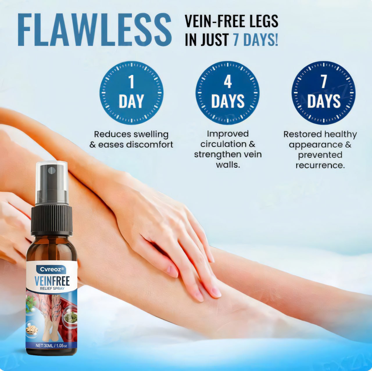 Cvreoz® VeinFree Relief Spray⏰ Only 10 Minutes Left to Save🔥60% OFF!