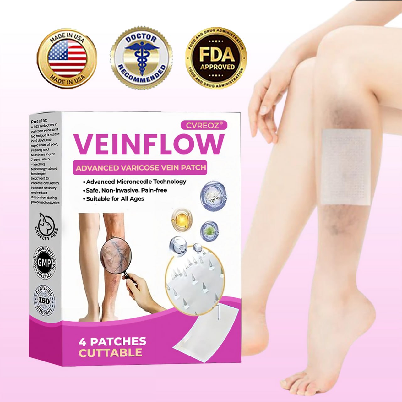 🩷 CVREOZ® VeinFlow Advanced Varicose Vein Patch 🦵🏻UP TO 60% OFF 🔥