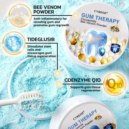 CVREOZ® Gum Therapy Focussmile Bee Venom Powder 🔬 Clinically Trusted by Dentists 🦷