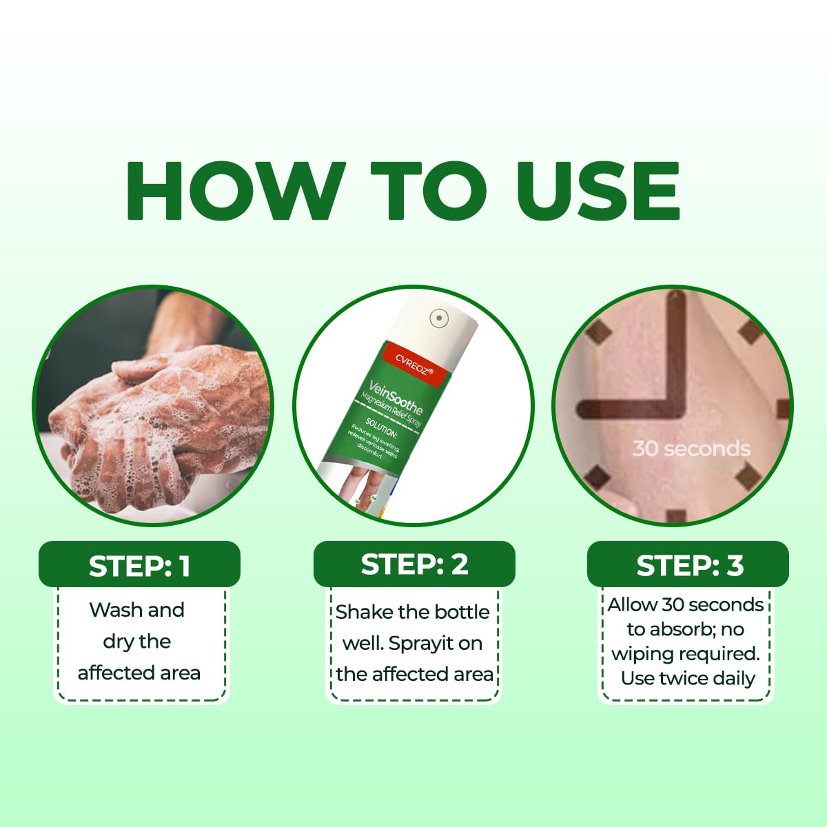 ⏰LIMITED OFFER 🦵🏻 CVREOZ® VeinSoothe Magnesium Relief Spray 💚
