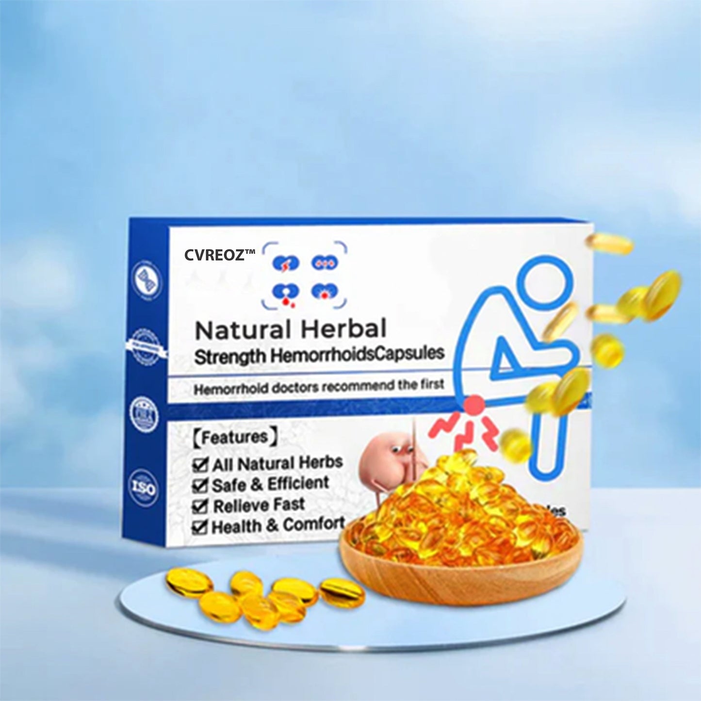 Cvreoz™ Natural Herbal Strength Hemorrhoid Capsules🌿⏳ 60% Off—Only 10 Minutes Left! 💰