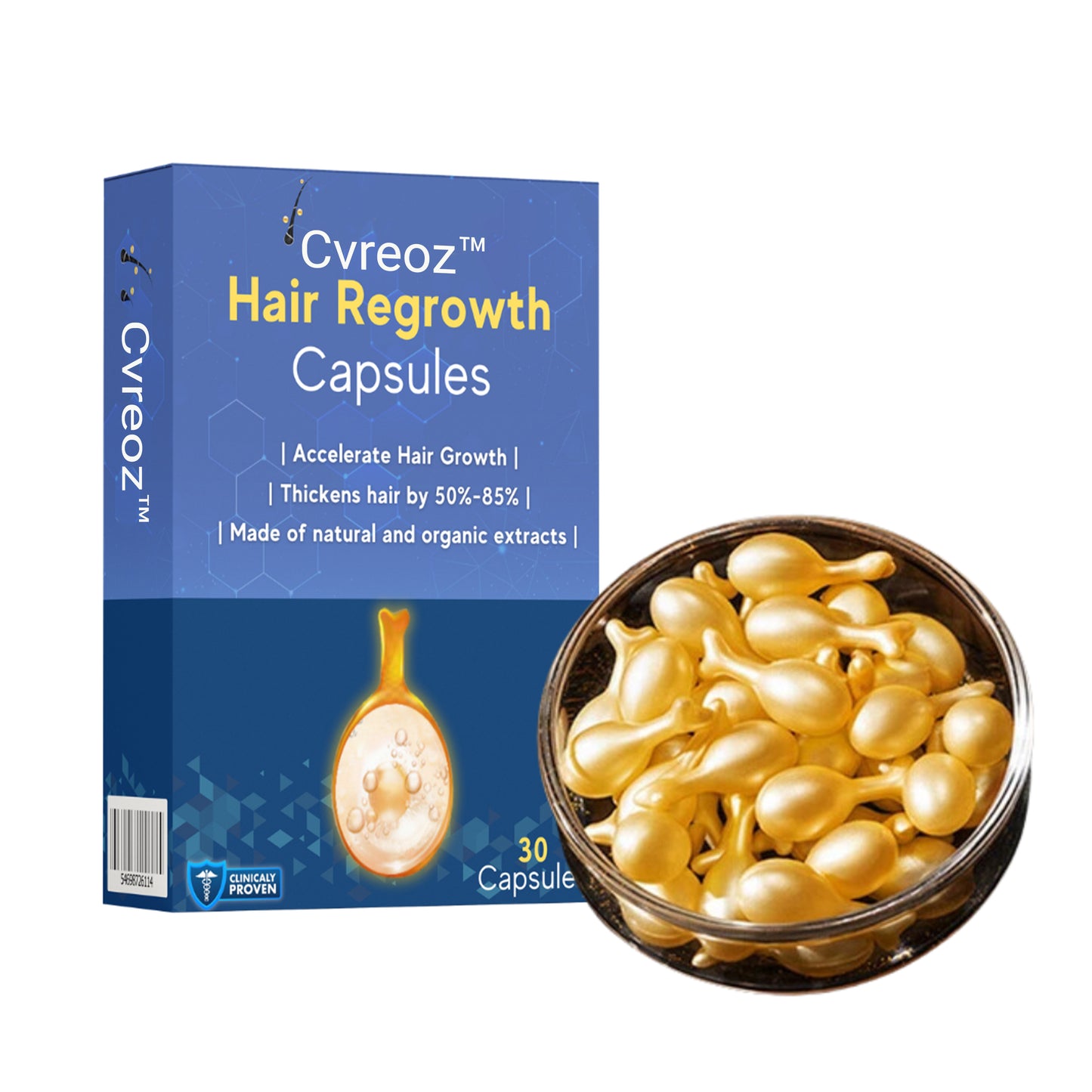 Cvreoz™ Hair Regrowth Capsules ⭐Grab your 70% DISCOUNTS today! ⏳🎁