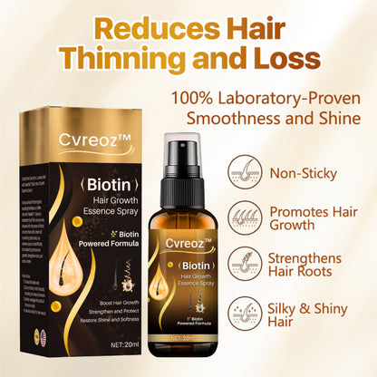 Cvreoz™ Biotin Hair Growth Essence Spray 🚨 Last Chance—Ends in 10 Minutes! 🚨⏰