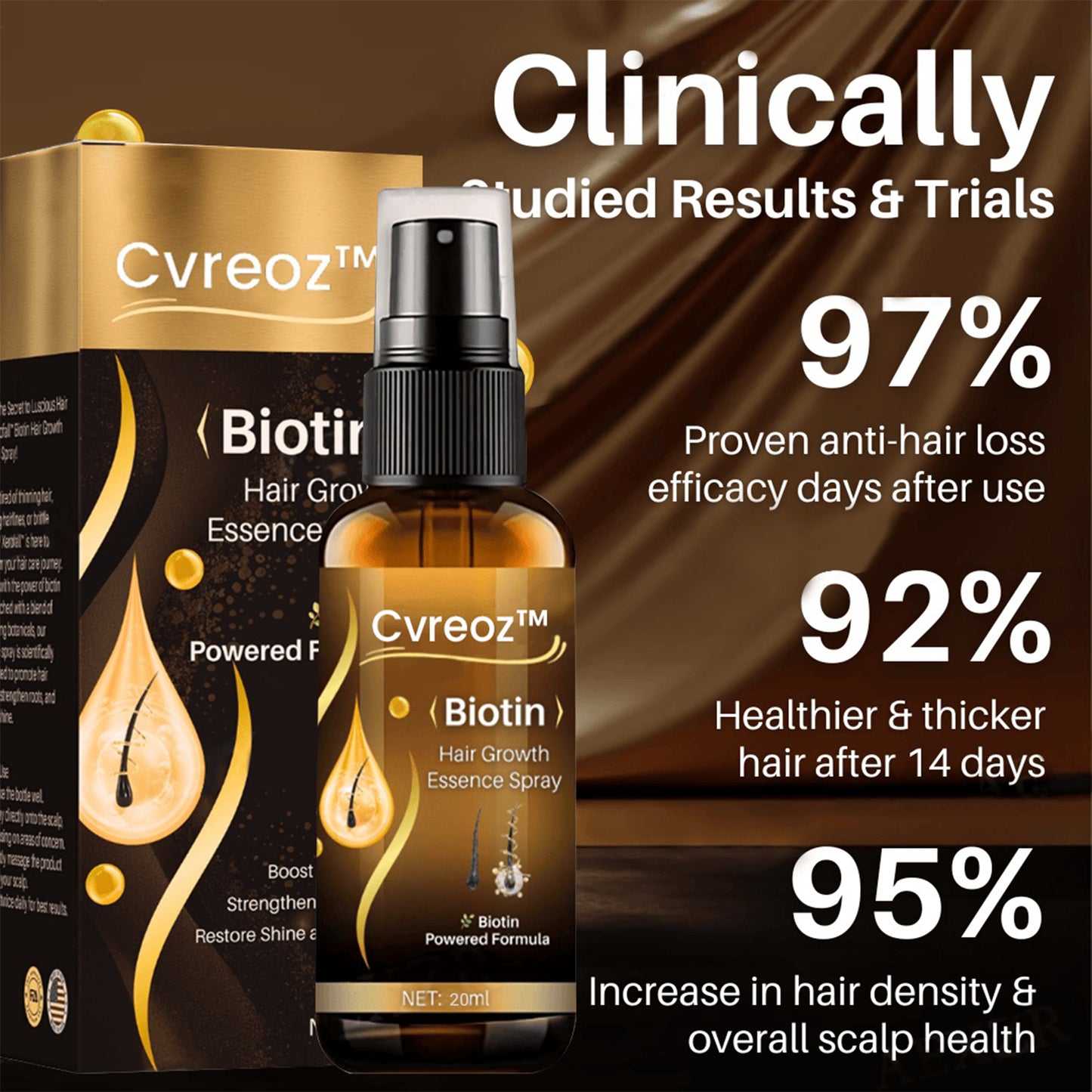 Cvreoz™ Biotin Hair Growth Essence Spray 🚨 Last Chance—Ends in 10 Minutes! 🚨⏰