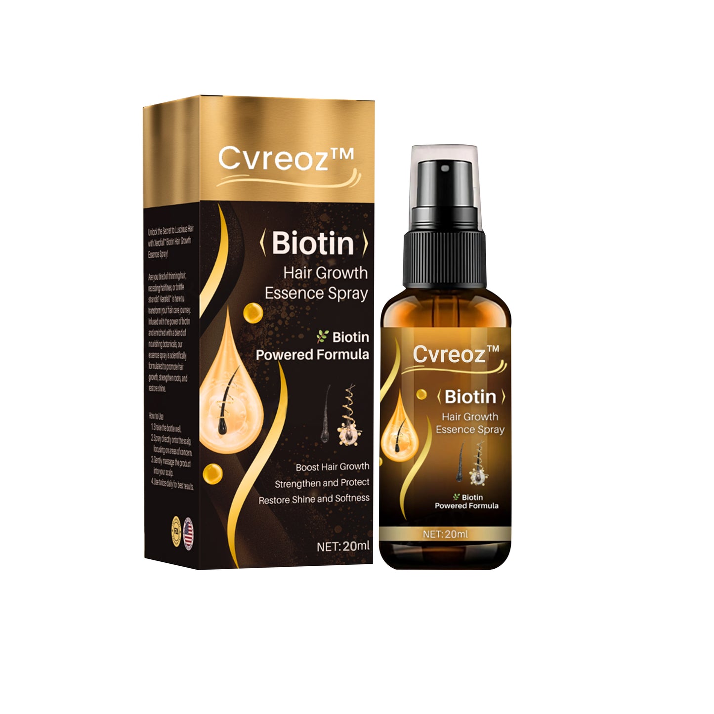 Cvreoz™ Biotin Hair Growth Essence Spray 🚨 Last Chance—Ends in 10 Minutes! 🚨⏰