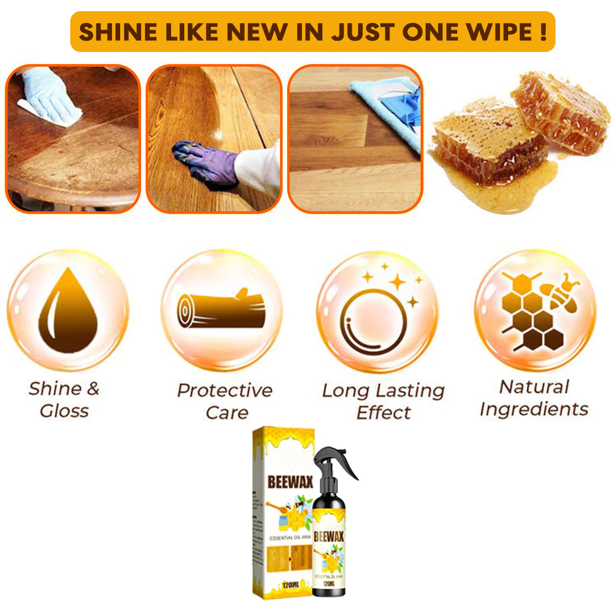 Natural Micro-Molecularized Beeswax Spray